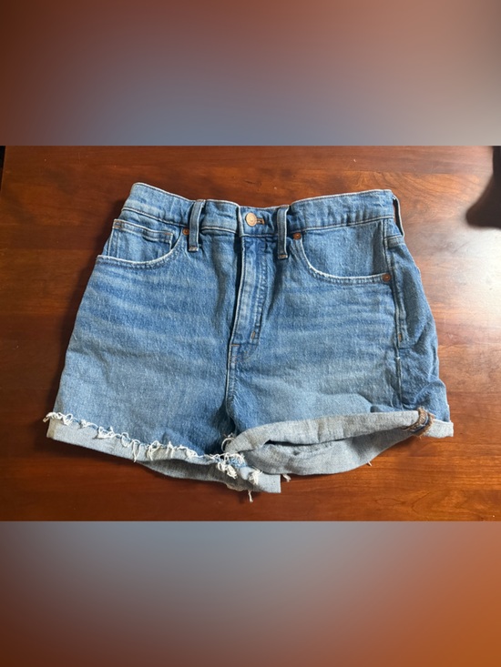 Madewell Pants - Madewell Blue High-Rise Denim Shorts